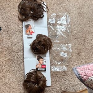 Hairdo Brown Hair Wraps. OS. All synthetic.
